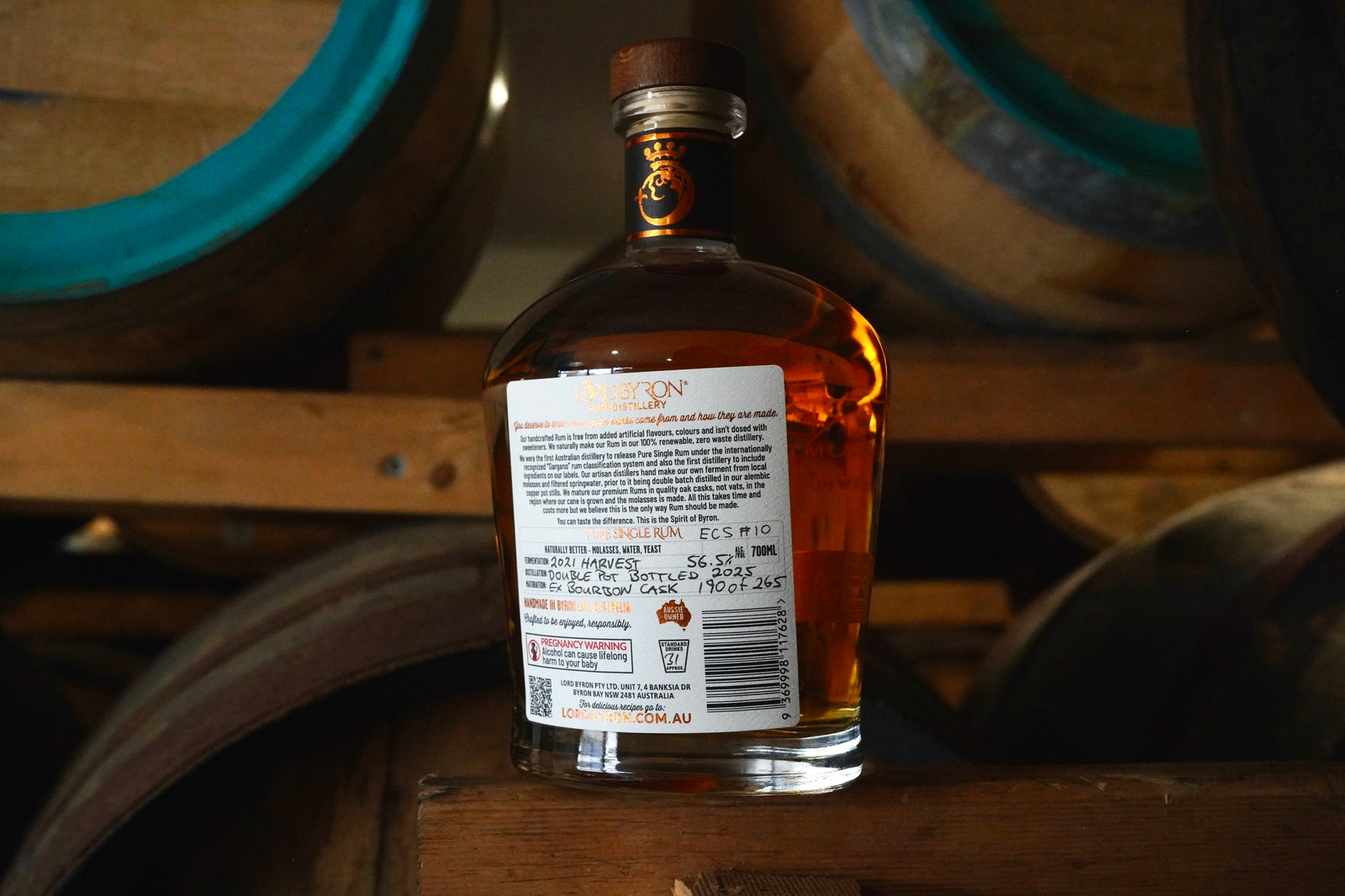 Pure Single Rum ECS:  Ex-Bourbon Cask