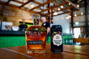 Pure Single Rum Double Wood:   Ex Bourbon x Ex Belgian Blonde Beer Cask